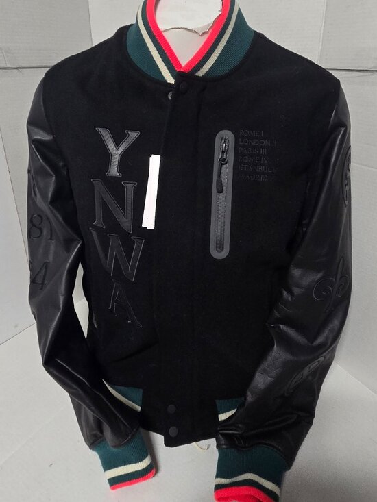 Nike Other - 🔥 Rare Nike NSW Liverpool FC Destroyer Varsity Jacket Leather Sleeve Bomber NWT
